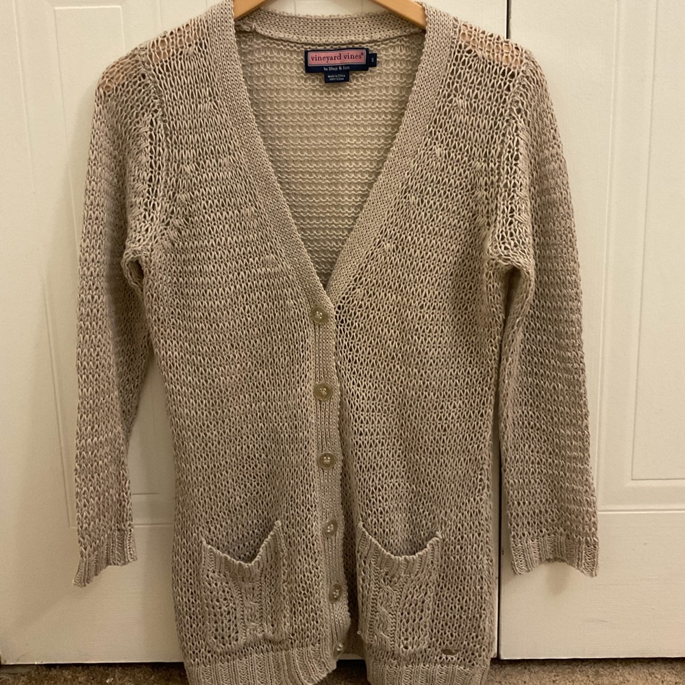 Vineyard vines 100% linen sweater small